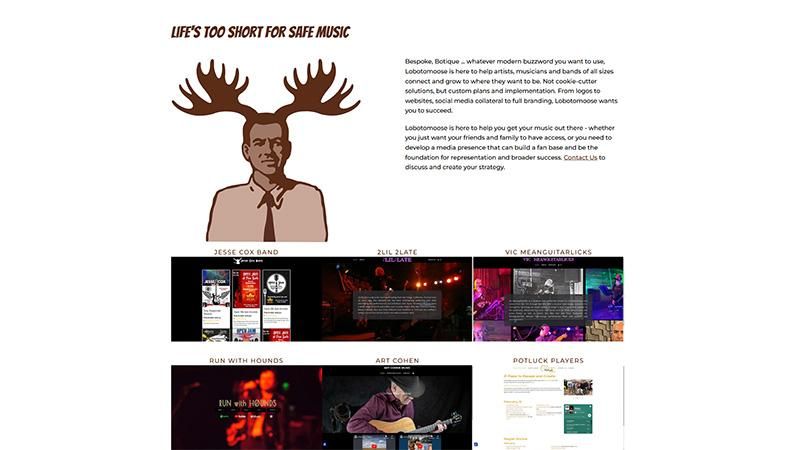 Lobotomoose Music Marketing and Support